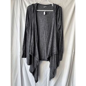 Aerie Open Front Light Cardigan in Heather Gray Size Medium